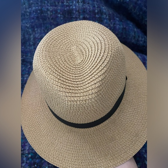 Beanie Panama Ribbon Straw Hat Women - Picture 5 of 6